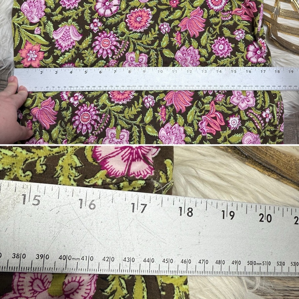 J. Jill Floral Maxi Dress in Pink and Green - Picture 7 of 9